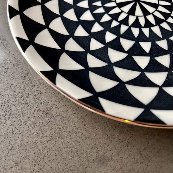 Thyme & Table Blk White Salad Plate - Picture 2 of 3